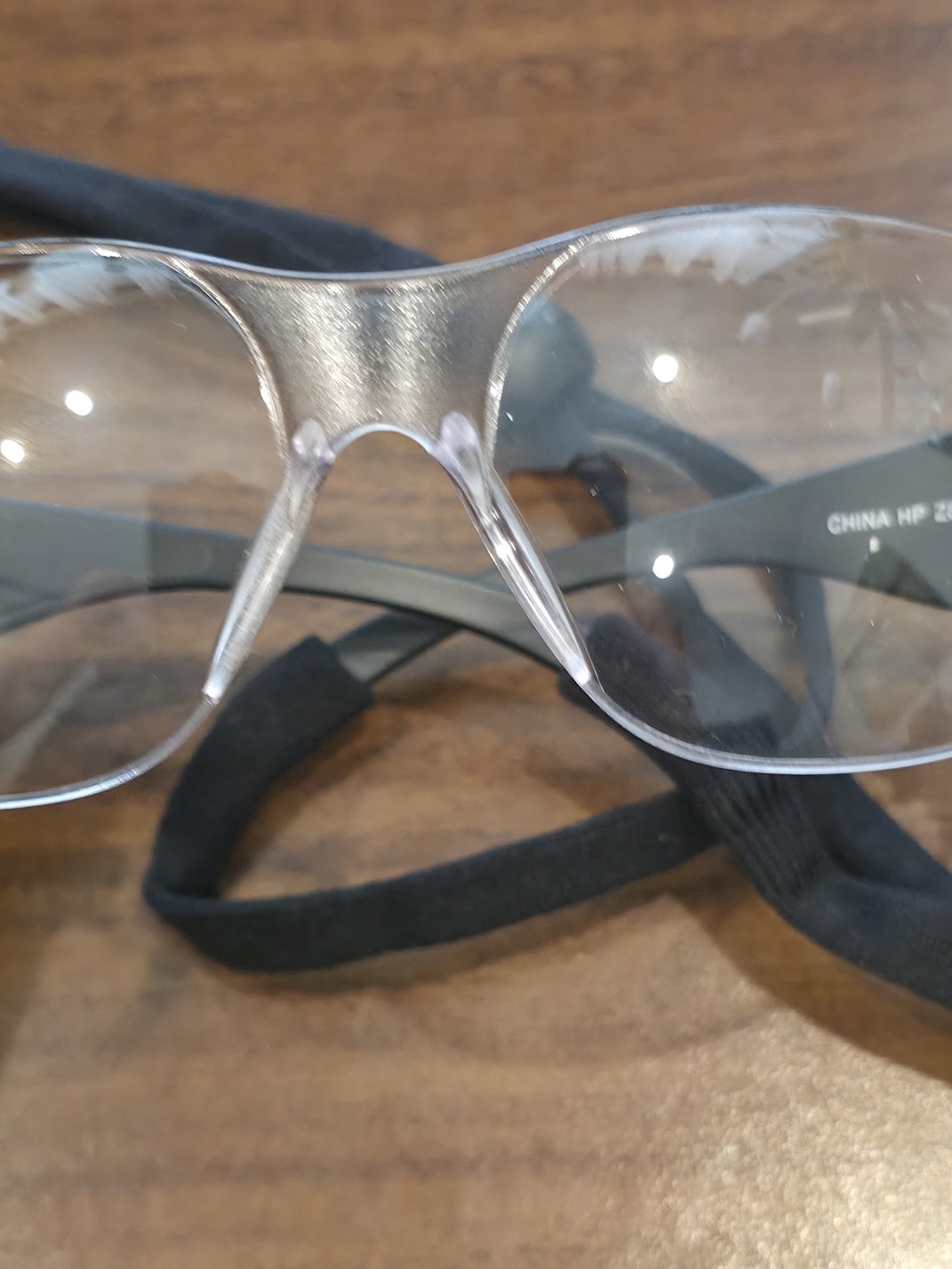 Head Clear Protective Eyewear with Black Strap